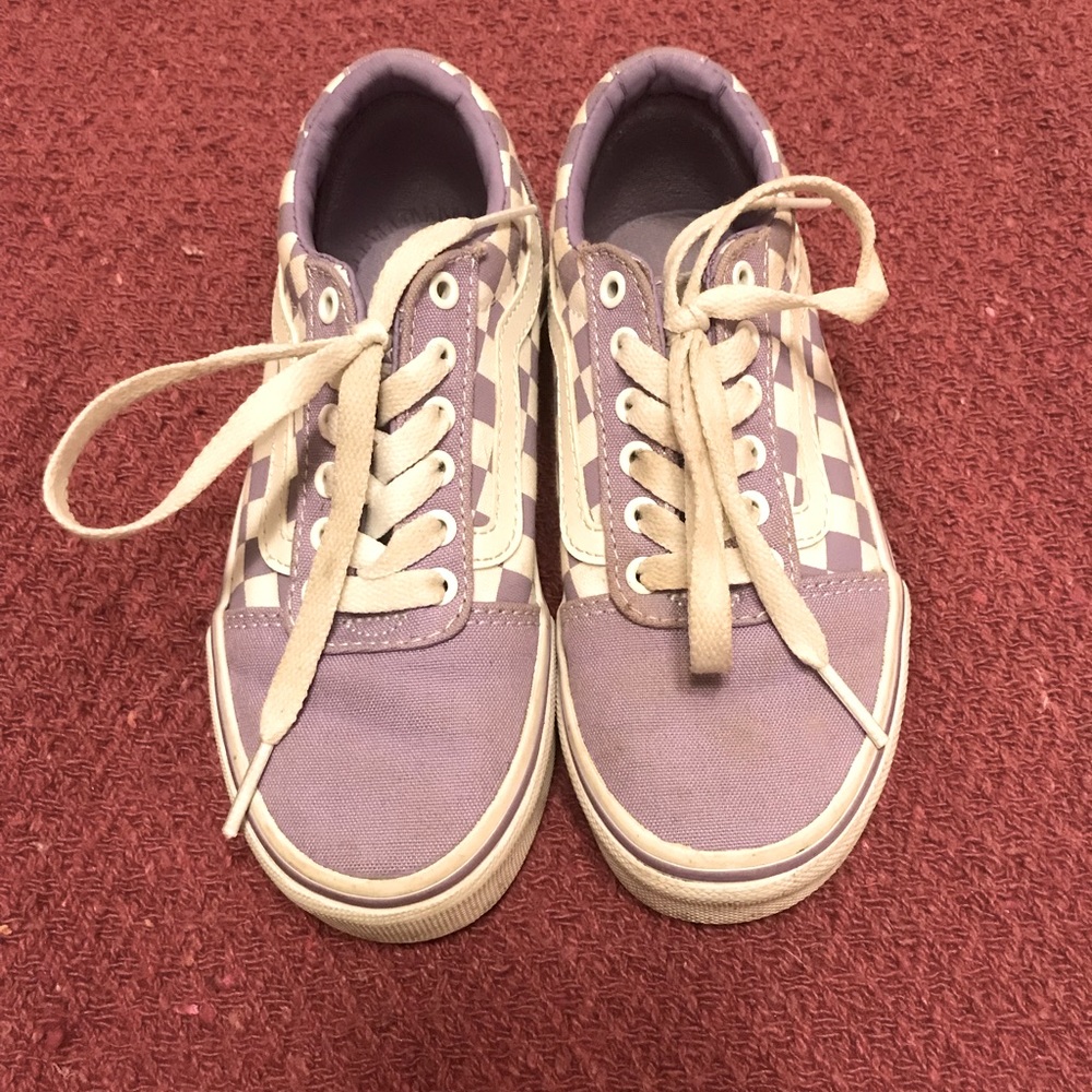 Girls checkered Vans